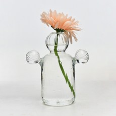 컬러 선인장 조형 유리 오브제 화병 MW0118 B타입, 투명B