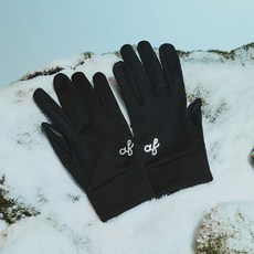 Actifit 彈性輕暖智慧觸控手套, 黑色, 1個