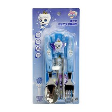 LE BARN 流星追蹤!迷你企鵝多合一矯正筷全套組, 王子萍, 湯匙 + 叉子 + 矯正筷 + 收納盒, 1個