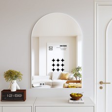 뷰티피크 벽거울 아치형 510 x 760 mm, 화이트