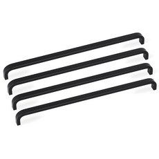 MONESPACE Korando 圓形家具把手 256mm, 4個, 黑色