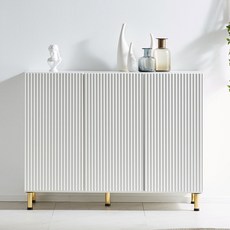 우아미 가구 베르 템바보드 다용도 높은 수납장 1200 방문설치, 화이트