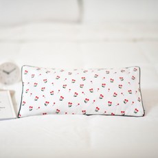 ahtty blanc 孩童用棉質蕎麥扁柏枕芯可調節高度降溫枕, 新鮮櫻桃, 1個