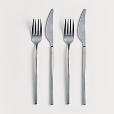 SERATOGA Cielo 石洗餐具餐叉餐刀2人組, 1套, 單一顏色, 餐叉 2入 + 餐刀 2入
