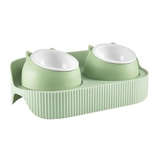 Carno 卡諾 韓國 Twin Cat 寵物雙格食器, 1個, F款