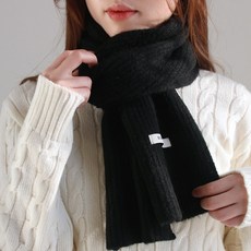 바비수 오뜨 스노우 니트 머플러