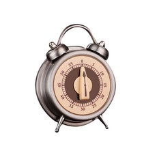 紫明鐘形計時器, 金屬+黃+棕, 1個