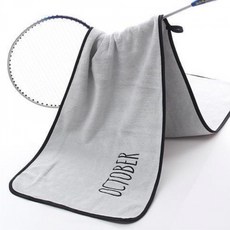 Sonio 柔軟刺繡運動毛巾 30 x 105 cm, 1個, 10 灰色10月