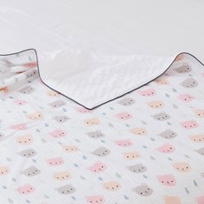 ahtty blanc 嬰兒毛毯, 格子熊