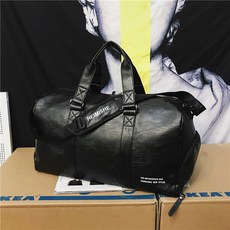 人造皮革隔層健身包, 04 小款 黑色