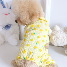 PASTEL PET 寵物印花連身裙, 黃色