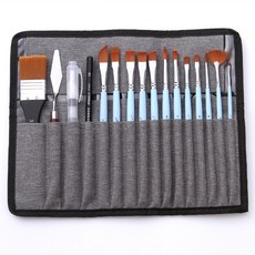 Alloday 多合一刷具包 刷具 18件組 TYPE 02 淺藍色, 1套