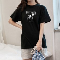 험블스튜디오 여성용 통기성 브리트니 여름 32수 얇은 반팔티 KK_237_083