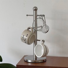 Winprice Noble 不鏽鋼6孔杯架, 銀色, 1個