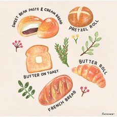 WEMODERN 裝飾掛畫 麵包插畫款