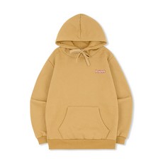 로로리 여성용 루아레 스몰로고 기모 후드 티셔츠