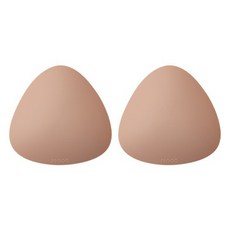 HOOG 游泳用Cover On矽膠泳帽 一對組 三角 SB001, 膚色, 1組