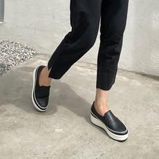 Bellefe 波士頓縫線鬆緊帶增高懶人鞋