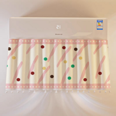 릴리픽 모던 에어컨 가리막 커튼 130 x 40 cm, 1개, 라인 도트