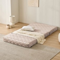 삼익가구 번느 접이식 토퍼 매트리스, 베이지, 16cm