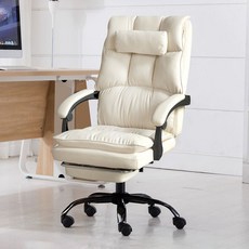 가구느낌 포디 체어 컴퓨터 사무용 리클라이너 침대형 의자, 베이지