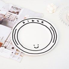 inbloom 微笑陶瓷擺盤, 白色, 1個