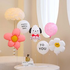 피앤비유니티 스탠드 생일축하프리핏 세트, 02 포차코 생일축하프리핏스탠드 핑크, 1세트