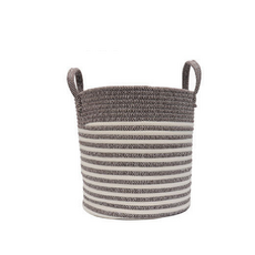 Ttanine 布藝收納籃 中款 BGN082, 棕色, 1個