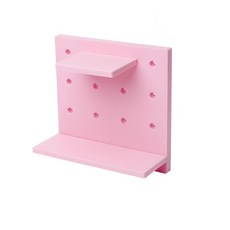 컬러 벽면 수납선반 22 x 22 cm, 1개, 핑크