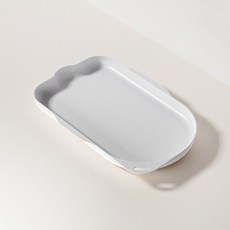 파스텔펫 반려동물 컬러 흘림방지 식판 32 x 50 cm, 그레이, 1개