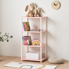 GaguRecipe 組裝式收納架, 粉色的, 四段