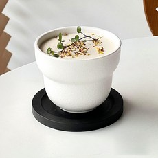 선빛 러비 유리 잔 + 코스터 세트, 우드블랙(코스터), 1세트
