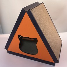 시슨드시 고양이 마이펫 스크래쳐 하우스 삼각프레임, 네이비, 1개