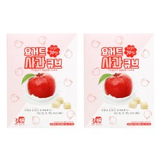 Sanmaeul Foods 水果優格方塊餅乾, 蘋果優格口味, 2盒, 18g