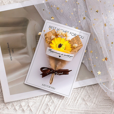 힘룸 카드장식 미니 꽃다발, 스타일 10, 1개