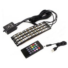 Uri Papa 車用USB腳底氣氛燈, 多色, 1個