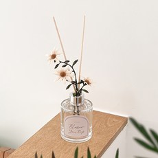 아스파시아 어텀브리즈 플라워 디퓨저 아이보리 데이지, 런드리 코튼, 1개