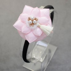 HanNal 蓬鬆花朵裝飾Bassi髮帶
