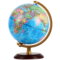 挑戰者英語球木製支架地球儀 25 x 31cm, 木料