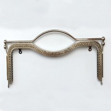 크래프트하우스 입술모양 핸들 프레임 20cm, 골드, 1개