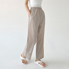 플랜데이 여성용 트렌디한 나일론 스판 밴딩 와이드 팬츠 숏