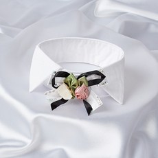 파스텔펫 반려동물 비즈 리본 카라 넥타이 M, A타입, 1개