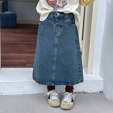 Starbean 女童日常長版牛仔裙