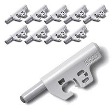 SHAP 門鉸緩衝器配件 10入, 灰色的