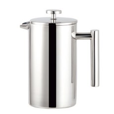 TINY 野營不銹鋼咖啡法式壓榨機 1000ml, 1個, 銀