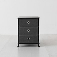 마켓비 NOVEN 패브릭 미니서랍장 300400, 다크그레이, 3개