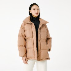 JAJU 女款半高領填充外套