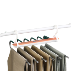 Maison Dimanche 防滑6入多功能褲架, 1個, 粉紅色