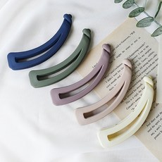 Hemi-shi風格 自然曲線三角香蕉夾 5件組