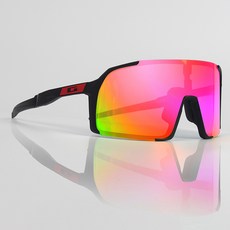 가빈 스타일호른 스포츠 고글 G103 + 도수클립 세트, C05 블랙 + 핑크미러, 1세트